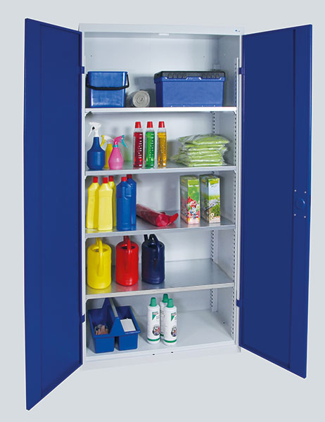 1950 Universal-Stahlschrank mit 4 Fachböden, Abm.1950x1000x500 mm (HxBxT)