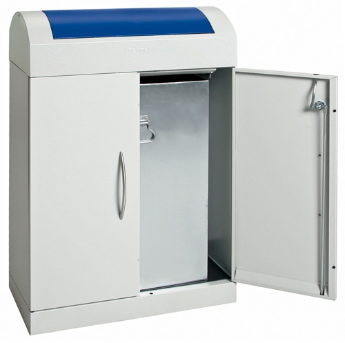 Abfalltrennung TD-1+  1-fach Wertstoffsammler 1 × 90 Liter aus Stahl