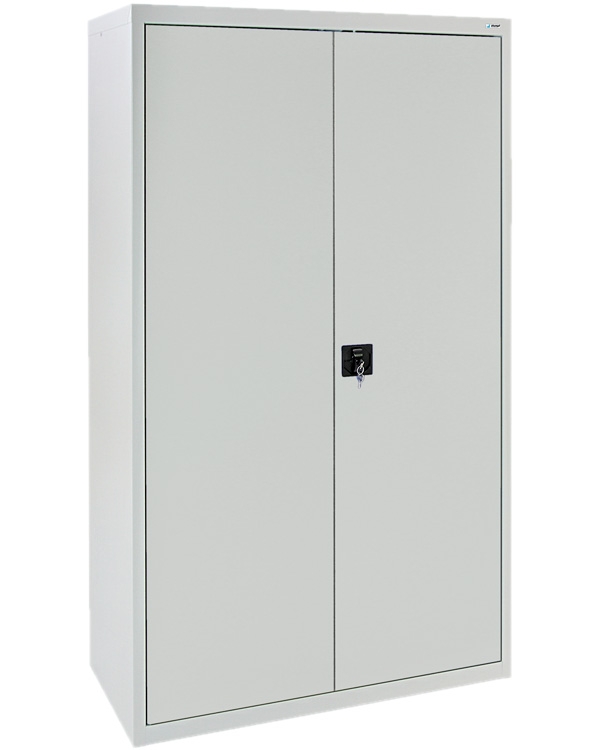Flügeltürenschrank, lichtgrau