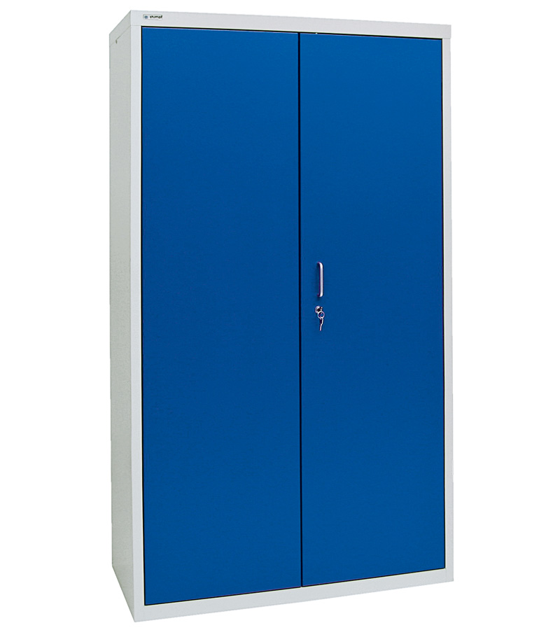 Umweltschrank Basic-5, lichtgrau/blau