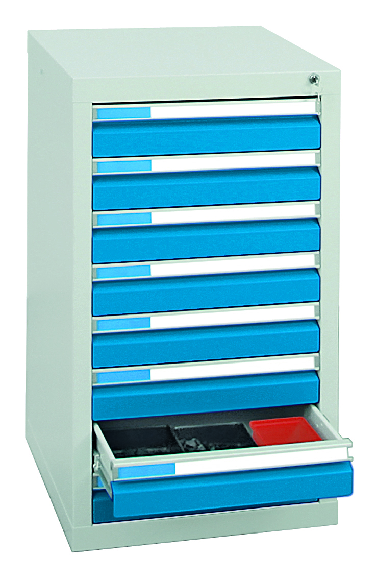 Schubladenschrank Serie ESTA-1, Teleskopauszug