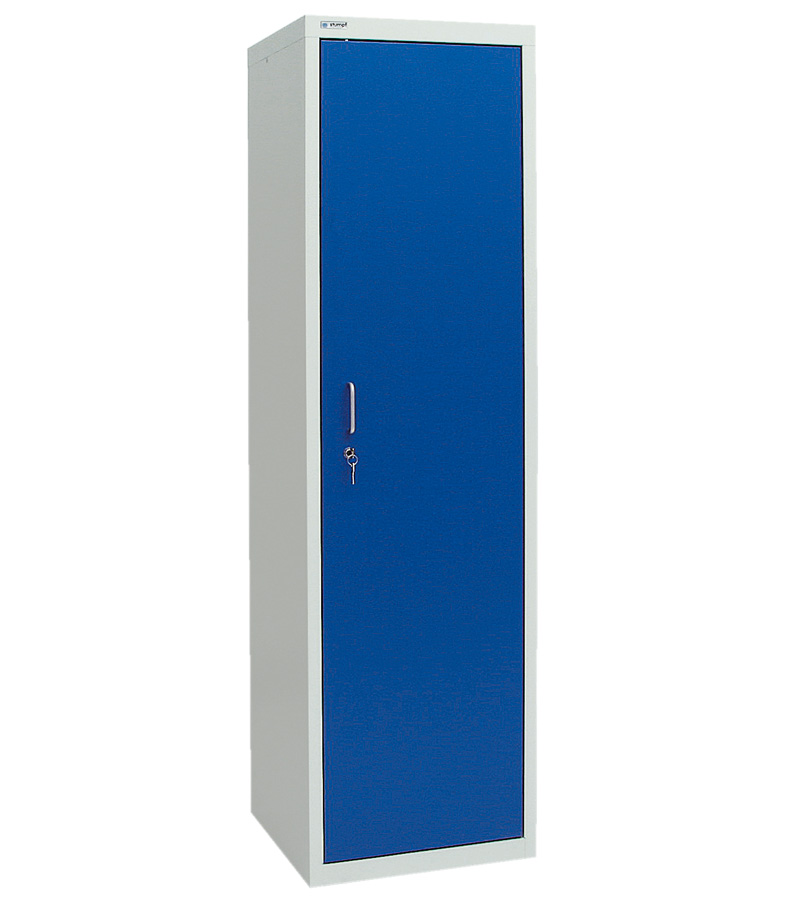 Umweltschrank Basic-3, lichtgrau/blau