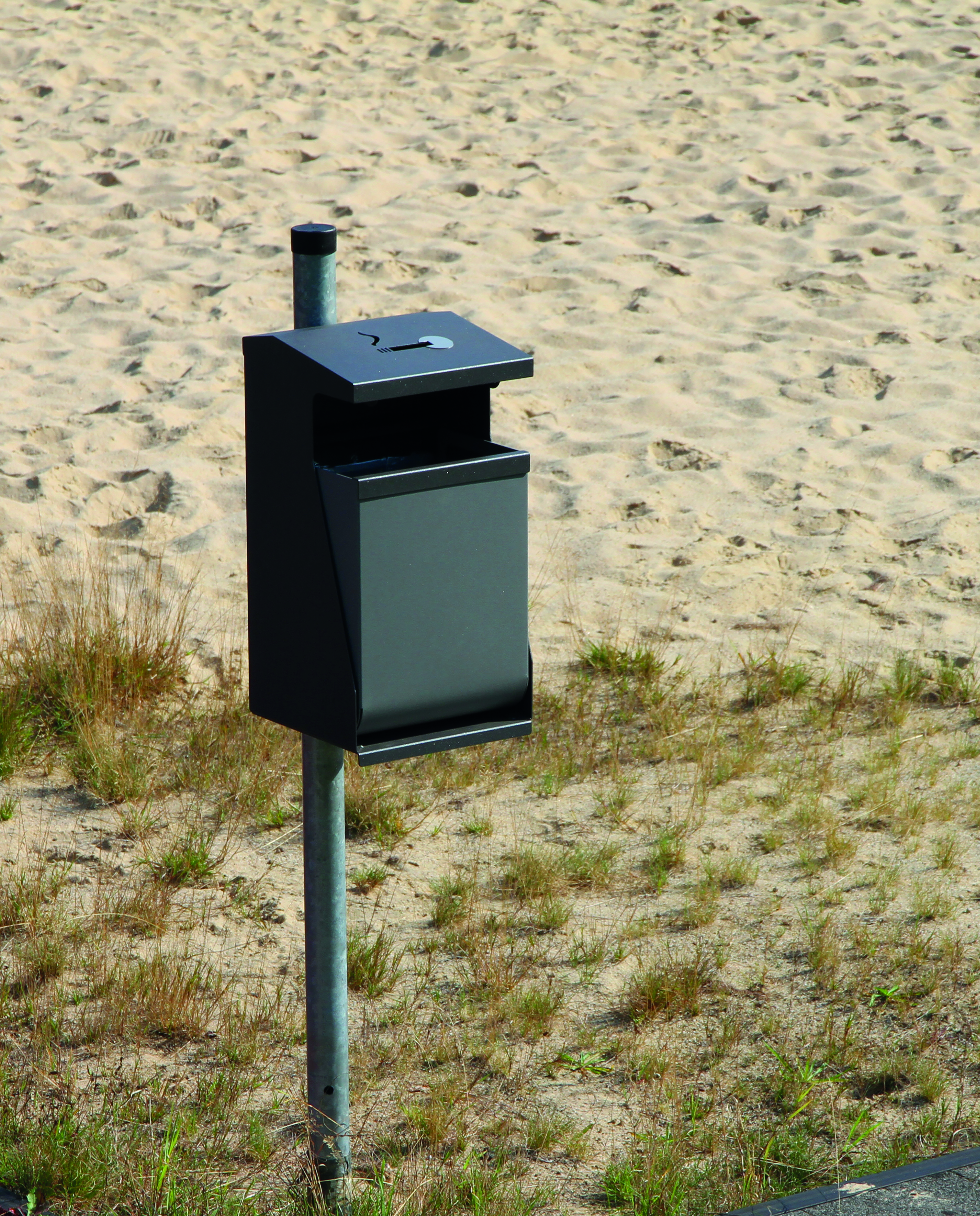 Waste-Vision »Pole-Ashtray« zur Rohr- oder Wandmontage