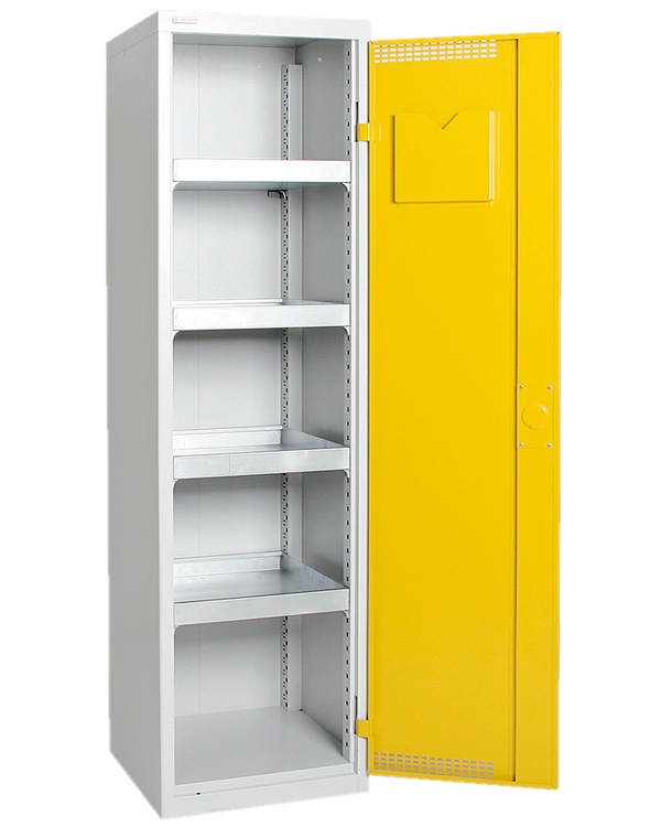 Umweltschrank StawaR-3, lichtgrau/gelb