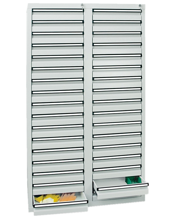 Schubladenschrank Serie ST 410-4, mit Teleskopführungen