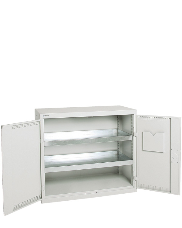 Umweltschrank Basic-Plus-2, lichtgrau