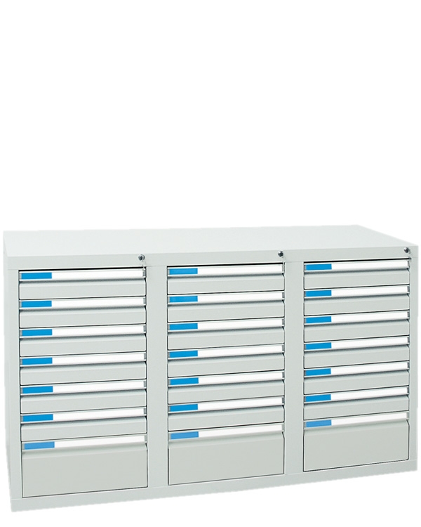 Schubladenschrank Serie ESTA-3, Teleskopauszug