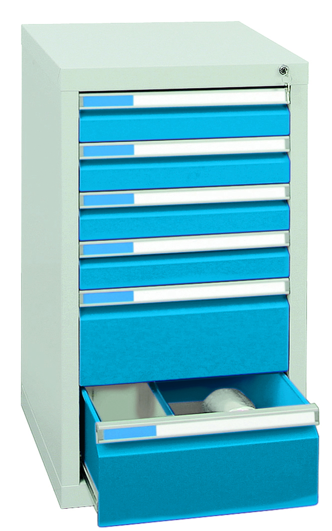 Schubladenschrank Serie ESTA-1, Teleskopauszug