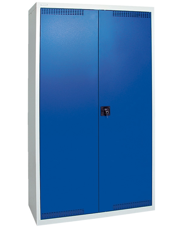 Umweltschrank Basic-Plus-4, lichtgrau/blau
