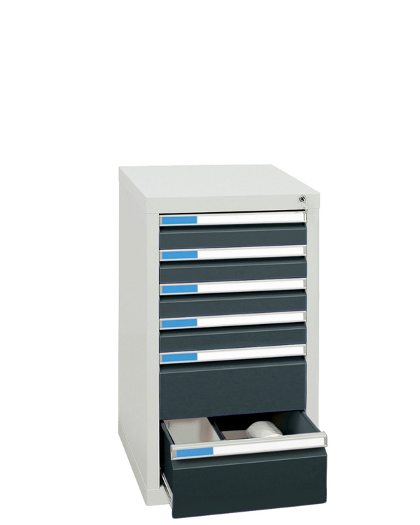 Schubladenschrank Serie ESTA-1, Teleskopauszug