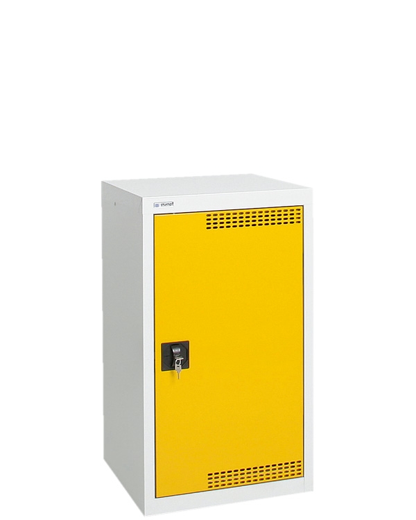 Umweltschrank StawaR-1, lichtgrau/gelb