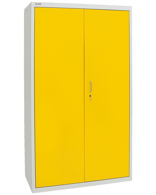 Umweltschrank Basic-4, lichtgrau/gelb