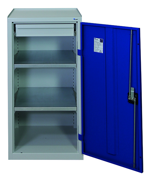 Werkzeugschrank Serie 2000, lichtgrau/blau