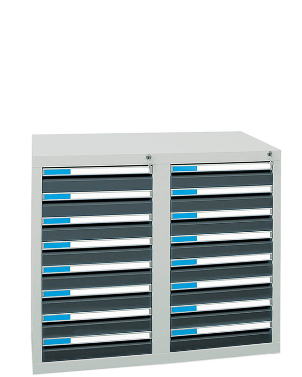 Schubladenschrank Serie ESTA-2, Teleskopauszug