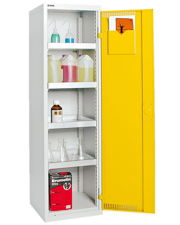 Umweltschrank StawaR-3, lichtgrau/gelb