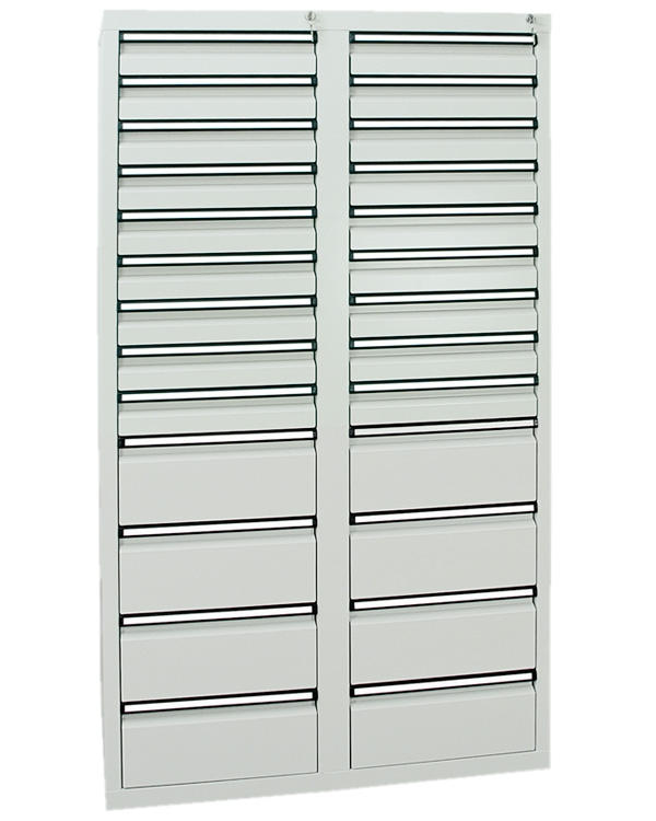 Schubladenschrank Serie ST 410-4, mit Teleskopführungen